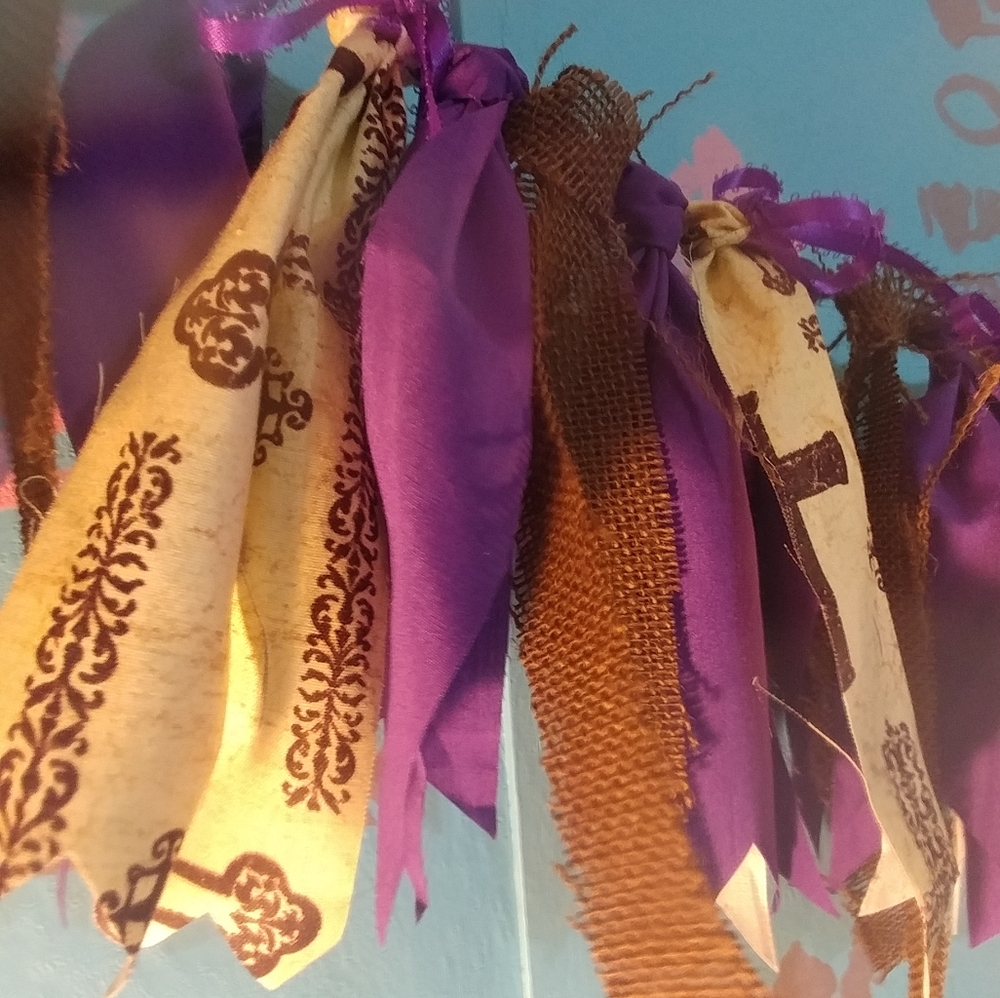 Handmade Cross Fabric Banner